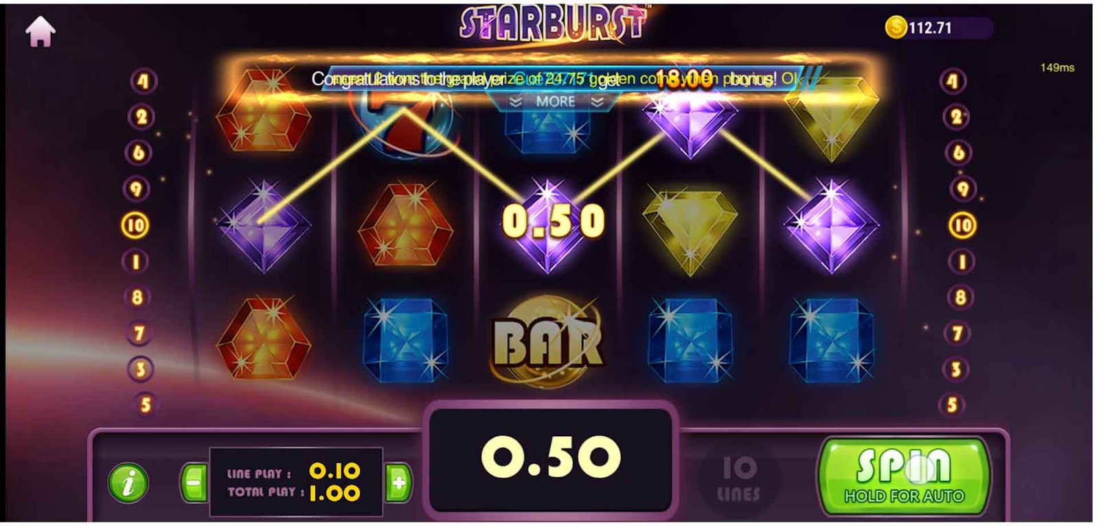 Starburst Slots 3