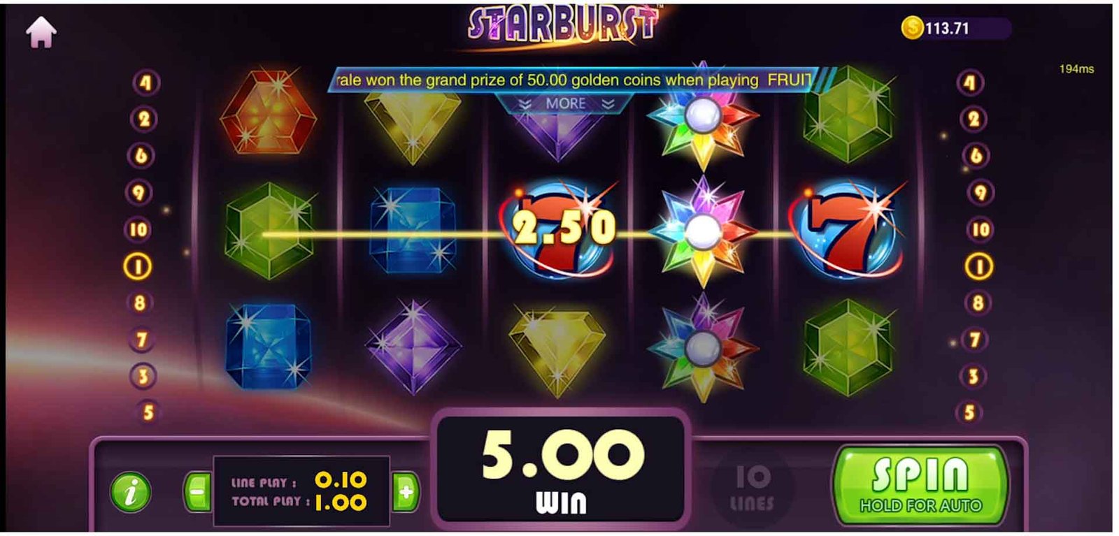 Starburst Slots 5